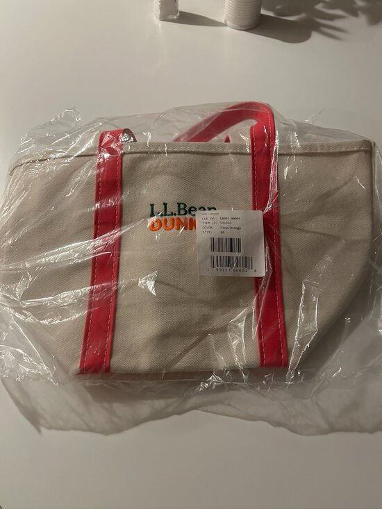 L.L. Bean Handbags - L.L.Bean collab with Dunkin' canvas tote NWT